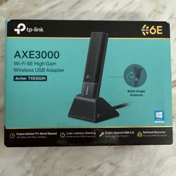 TP-Link WiFi 6E USB Adapter for Desktop PC - (Archer TXE50UH) AXE3000