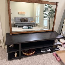 Black Tv Stand/Entertainment Console
