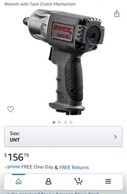 Nitro cat NitroCat 1375-XL Mini llave de impacto de aire compuesto de 1/2 pulgada con mecanismo de embrague doble