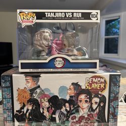 (NEW & SEALED) Demon Slayer Manga Complete Box Set W/ Funko Pop