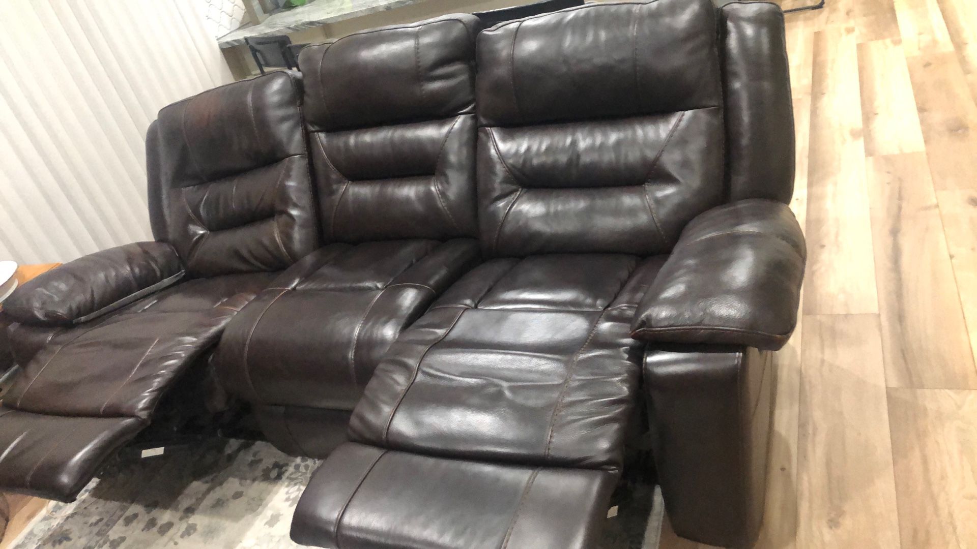 Brown Leather Couch