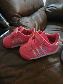 Adidas size 4 girls shoes