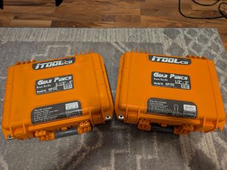 iToolco Gear Punch Knock Out Kit 1/2" - 4" Set GP122 & GP123