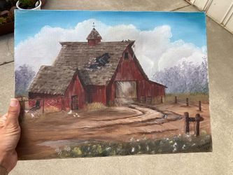 Nice Hand Painted Farm Wall Decor