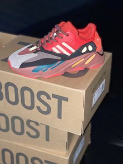 Yeezy 700 Hi-Res Red   New  $300  Sizes 6, 6.5, And 7 Available 