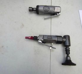 MAC TOOLS - 1/4IN PNEUMATIC STRAIGHT AIR DIE & PNEUMATIC ANGLE DIE.
