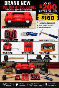Father's Day NEW Craftsman VERSASTACK Toolbox + New Tool Bundle ($200+ Retail)