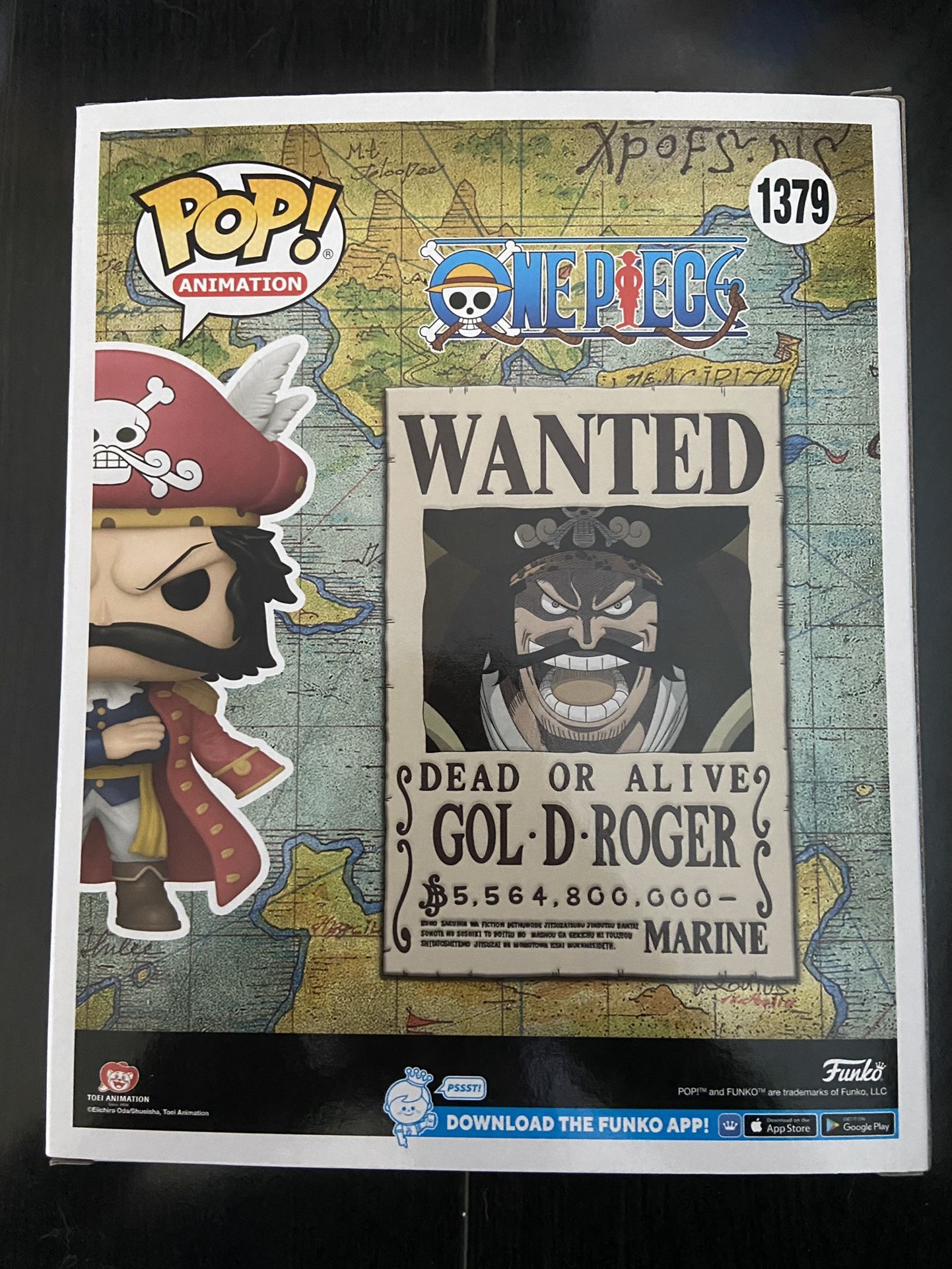 NEW SDCC 2023 2024 Funko Exclusive Gol D. Roger Wanted Poster Pop #1379 One Piece