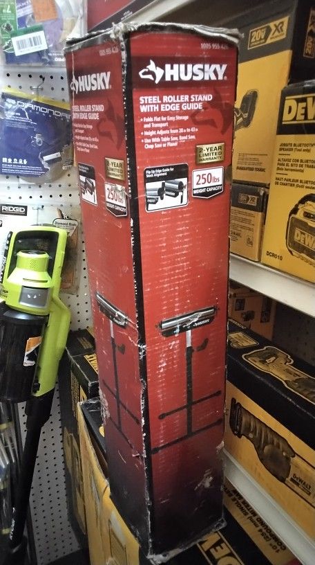 HUSKY STEEL ROLLER STAND WITH EDGE GUIDE