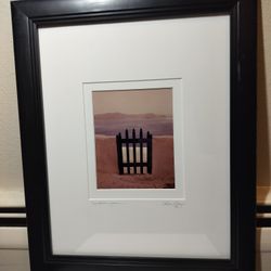 Signed Alan Klug Original Photo "Santorini, Greece" - Framed 16.5"x13.2"