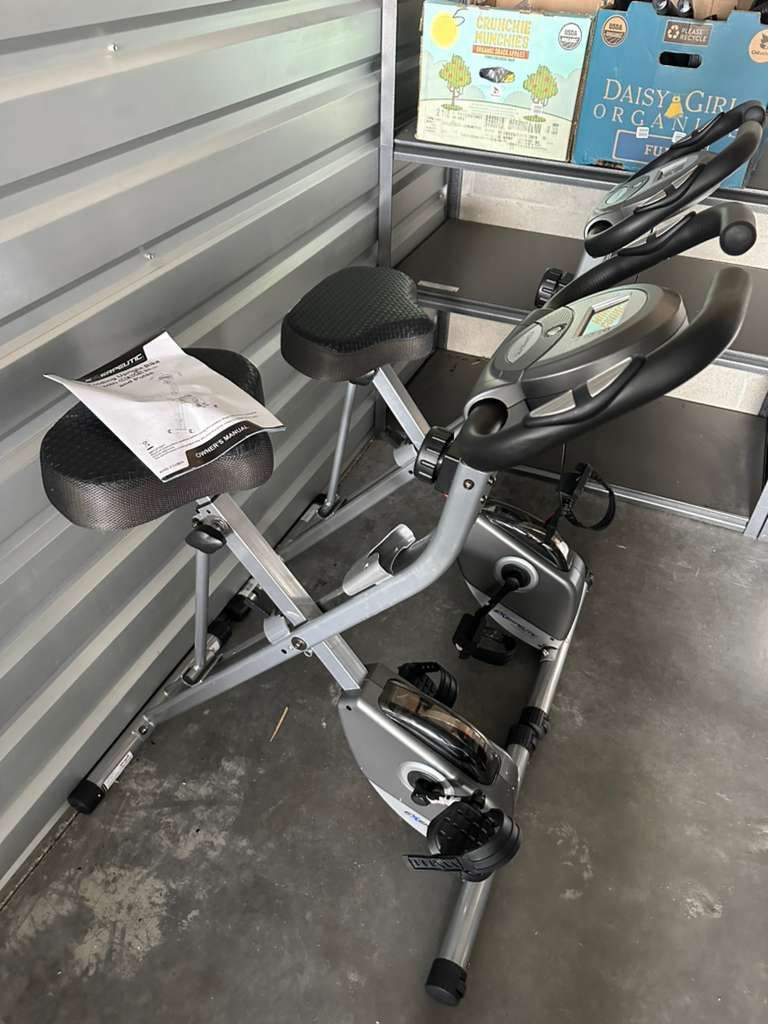 Exerpeutic Upright Folding Bike with Airsoft Seat