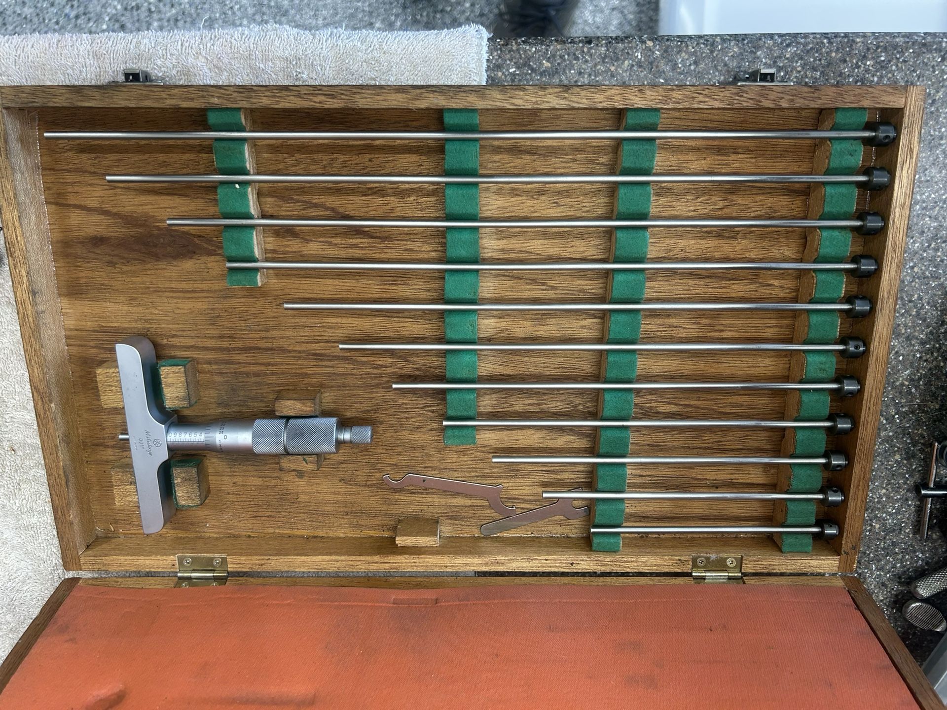 Mitutoyo 12” Depth Mic Set