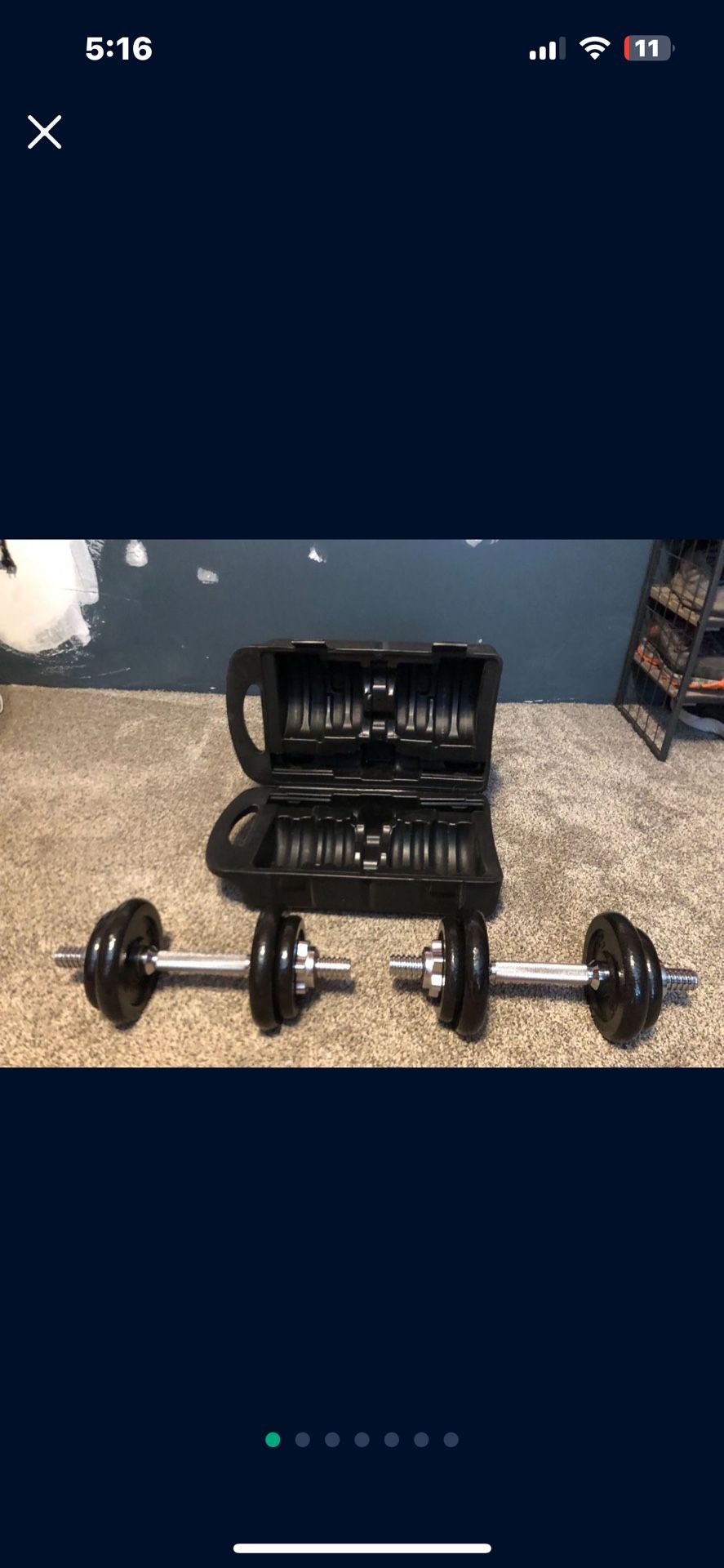 Curling Weight Set With Carrier