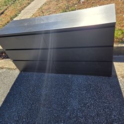 6 Drawer Black Dresser 