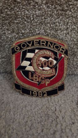 Rare Long Beach Grand Prix Governer Patch