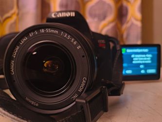 Canon eos rebel t5i+ Canon efs 18-55mm lens(read)