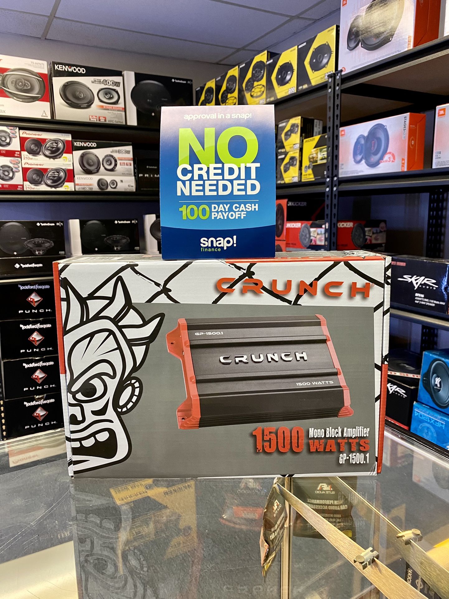 New CRUNCH 1500 Watts Max Monoblock Car Audio Bass Amplifier w/ Remote Bass Knob 🔊🔥