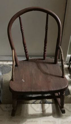 Kids primitive rocking chair