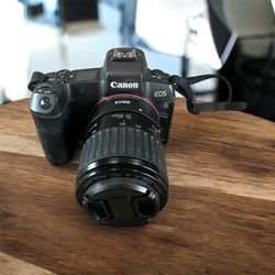 Canon EOS R w/ Lens, Adapter, Memory Card, 2 Chargers & 5 Batteries 