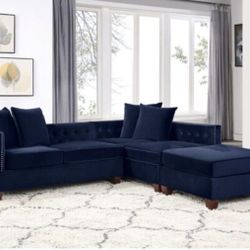 Sectional Sofa + Ottoman
