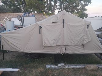 Tent  including... rack attached to truck bed