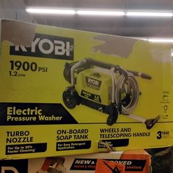 RYOBI 1900 PSI 1.2 GPM ELECTRIC PRESSURE WASHER