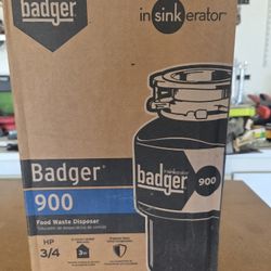 InSinkErator Badger 900 Garbage Disposal - 3/4 HP Food Waste Disposer - NIB