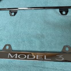 Tesla model 3 license plate frame