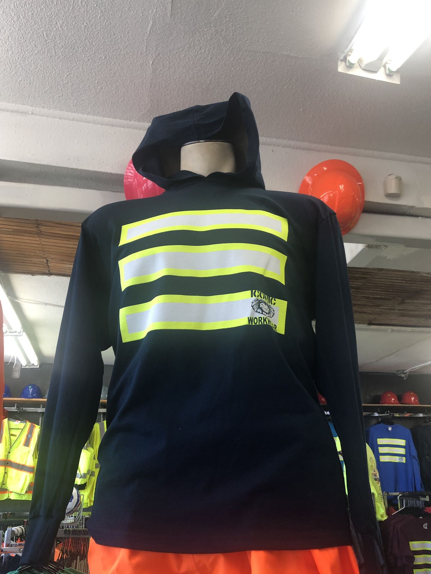 High Visibility Safety Long Sleeves with Hoodie