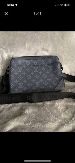 Louis Vuitton Duo Messenger Bag - Blue Monogram Shadow - Authentic 2021