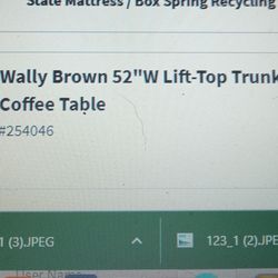 Lift Top Trunk Coffee Table