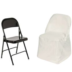 white polyester chair cover 