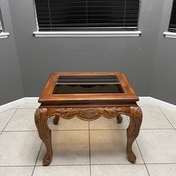 Vintage Style End Glass Table 