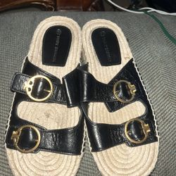 Tory Burch  Birkenstock espadrille Slides