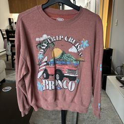 F Bronco Vintage Oversized RetroSweatshirt Medium