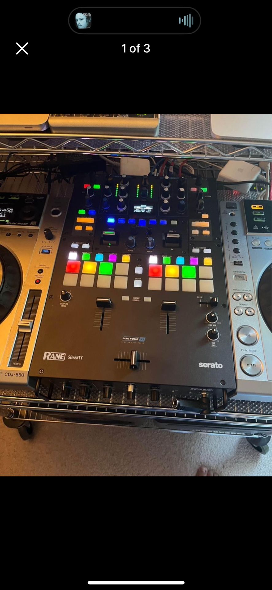 Rane 70 Pro Mixer, Box, Manual, Pwr cable, Travel Case & Decksaver.