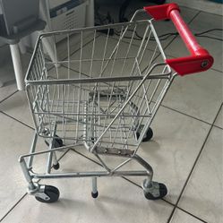 kids small metal shopping cart 