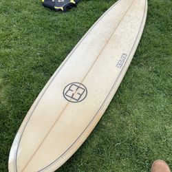 7’6” Blue Funboard Surfboard