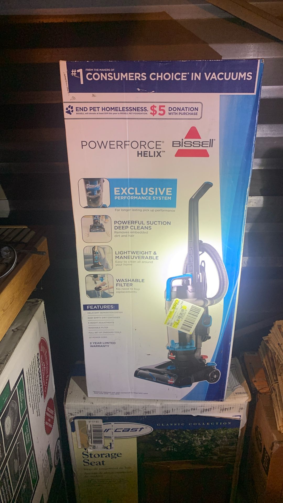 BISSELL POWERFORCE HELIX VACUUM CLEANER LIGHTWEIGHT & MANEUVERABLE WASHABLE FILTER NO NEED TO BUY REPLACEMENTS