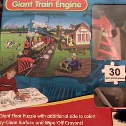 Giant Train Engine Puzzle