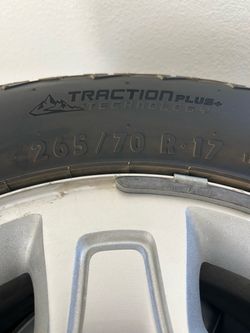 Continental TerrainContact A/T 265/70 R17 Tires with Chevrolet Wheels