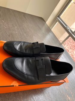 Men’s Hermes dark blue stylish loafer size 9 - 9 1/2