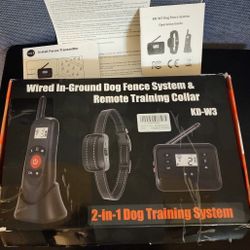 
4.7
4.7 out of 5 stars
(28)
2-in-1 Wired Dog Fence & Remote Training Collar, Underground/Aboveground Dog Fence, Electric Pet Containment System, Tone