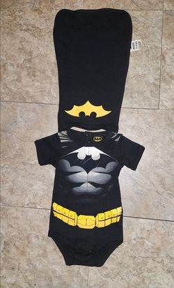 Batman baby costume with attachable cape
