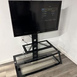 Samsung TV 40” With Glass Stand Included!