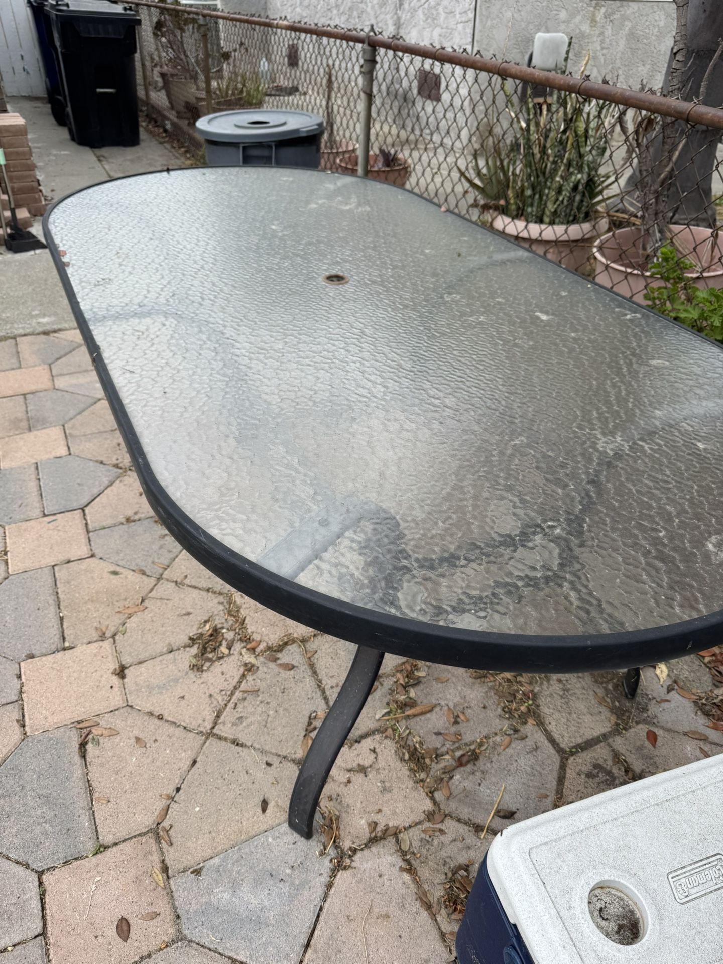 Glass Outdoor Table