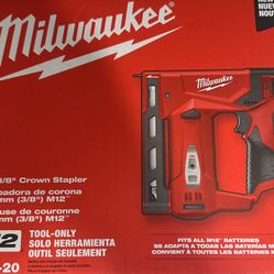 Milwaukee Crown stapler