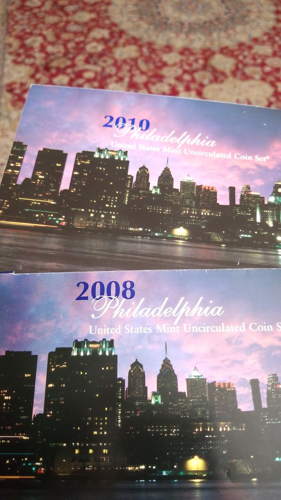 2008 AND 2010 PHILADELPHIA UNCIRCULATED MINT COIN SET