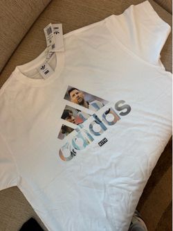 Adidas x Messi x kith collab white tee size medium