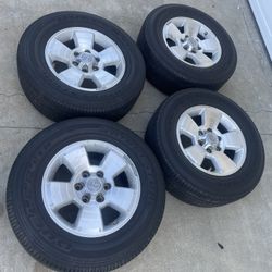 4 - 265/65r17 6x5.5 6x139.7 Toyota Tacoma Sequoia Tundra 4runner Stock Wheels Rims With Tires !